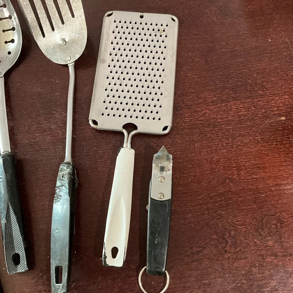 Lot of 5 Vintage Ecko Utensils Grater Serving Spoon Kitchamajig